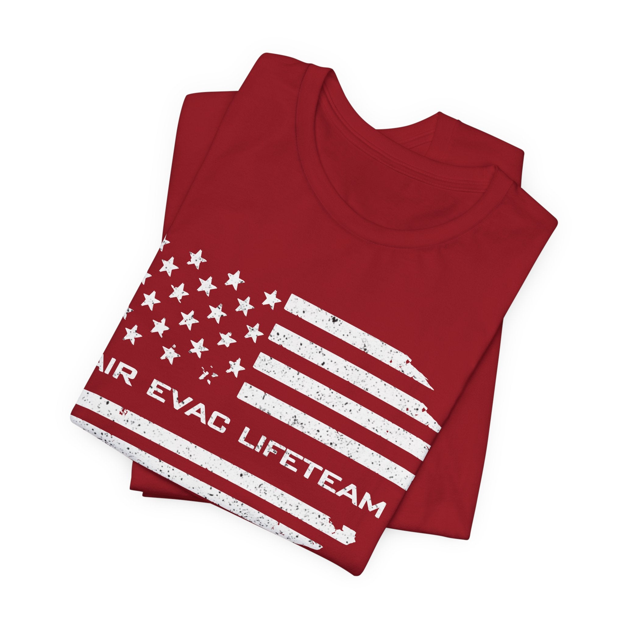Air Evac Lifeteam Distressed Flag Jersey Tee