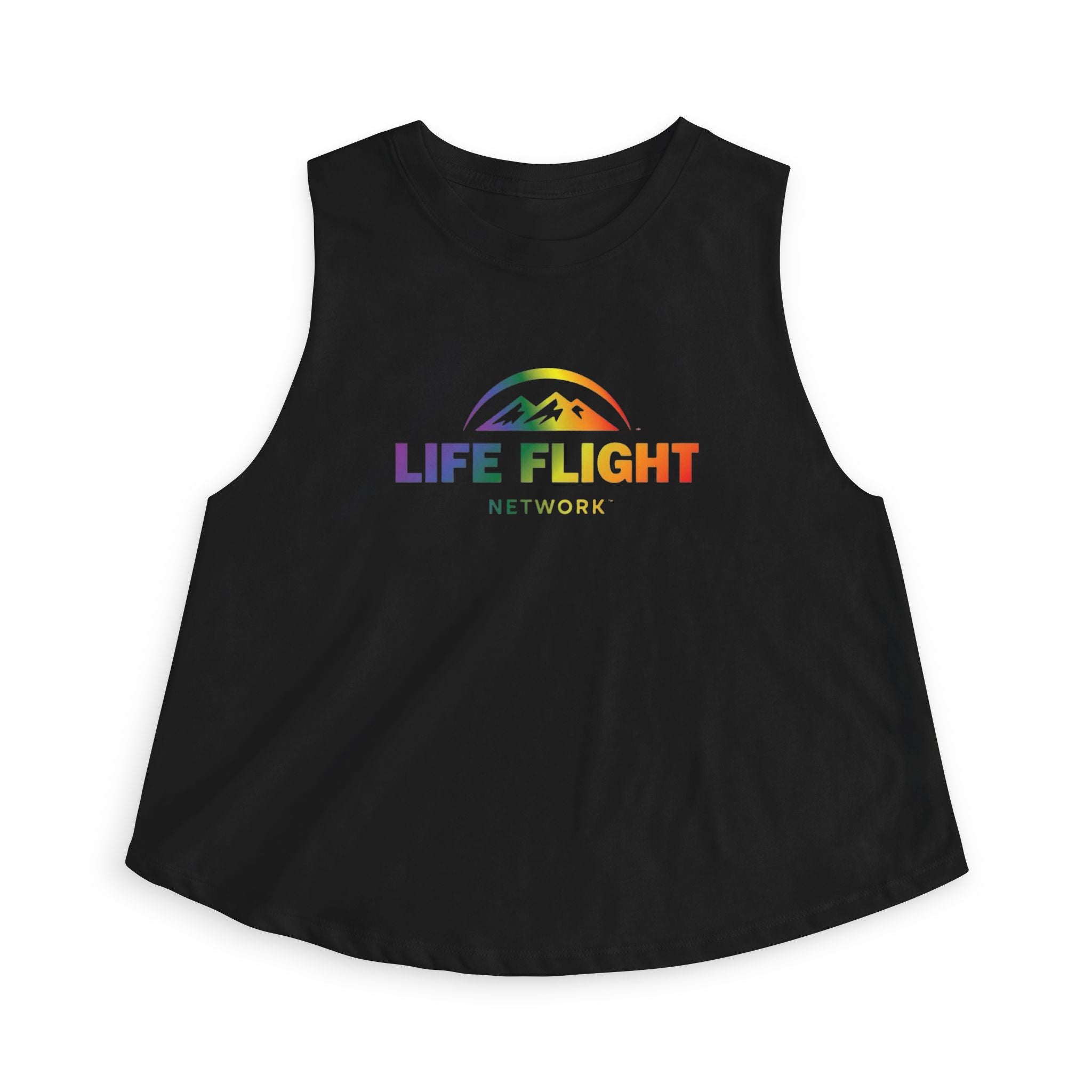 Rainbow Life Flight Lifeteam Women's Crop Tank