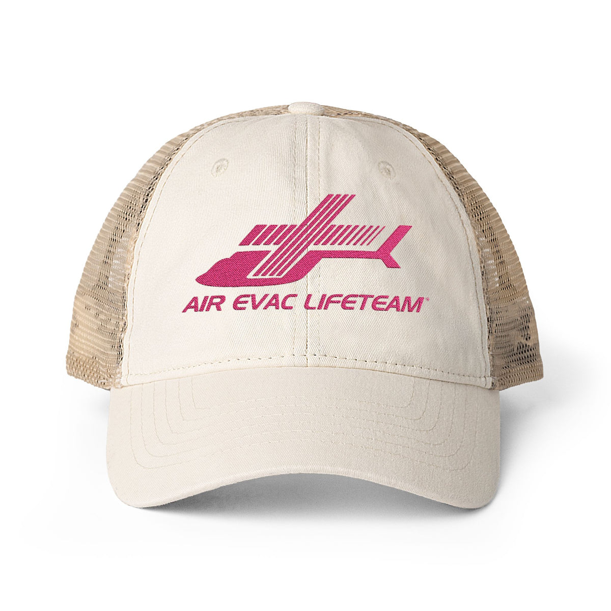 Pink October Women's Air Evac Lifeteam Embroidered Trucker Hat