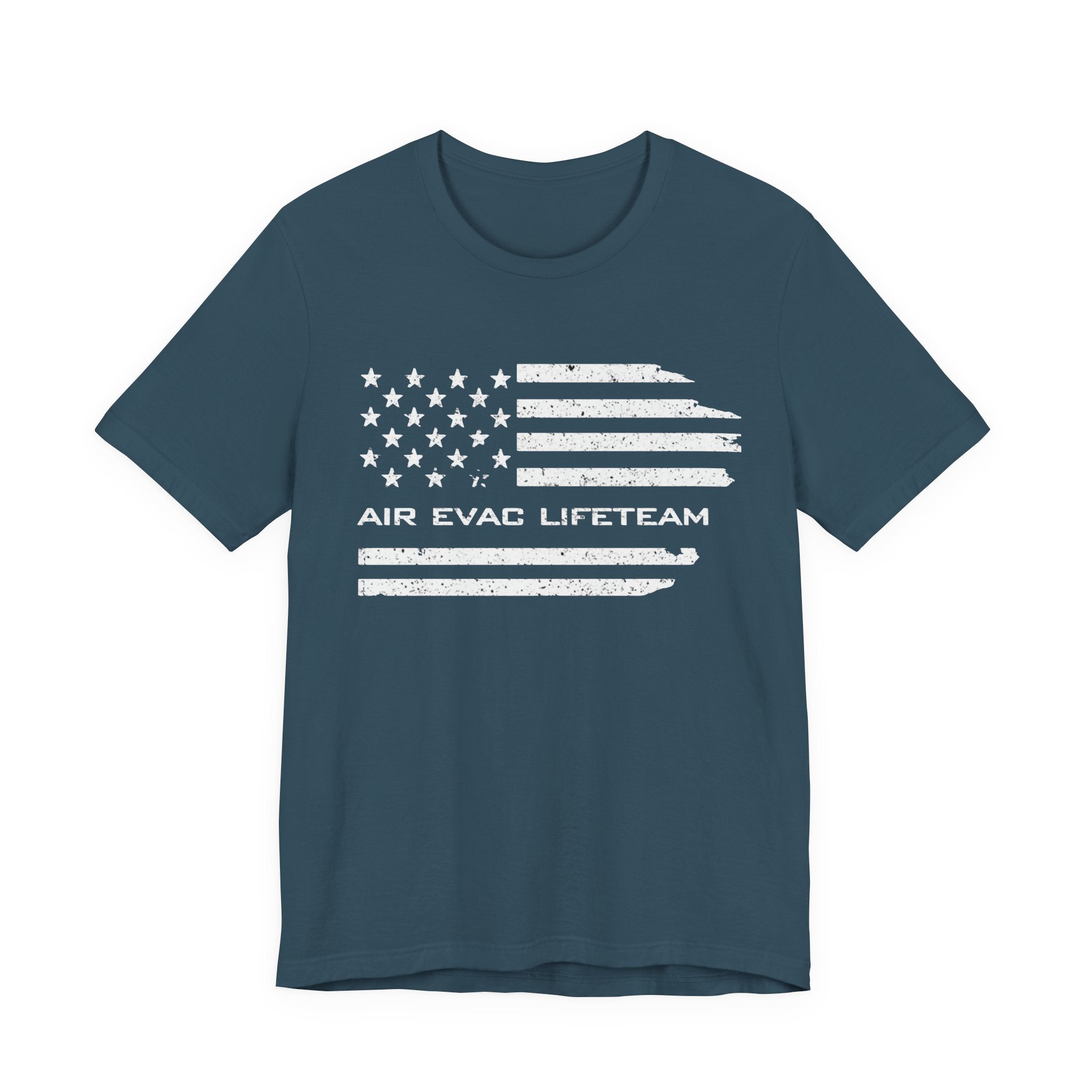 Air Evac Lifeteam Distressed Flag Jersey Tee