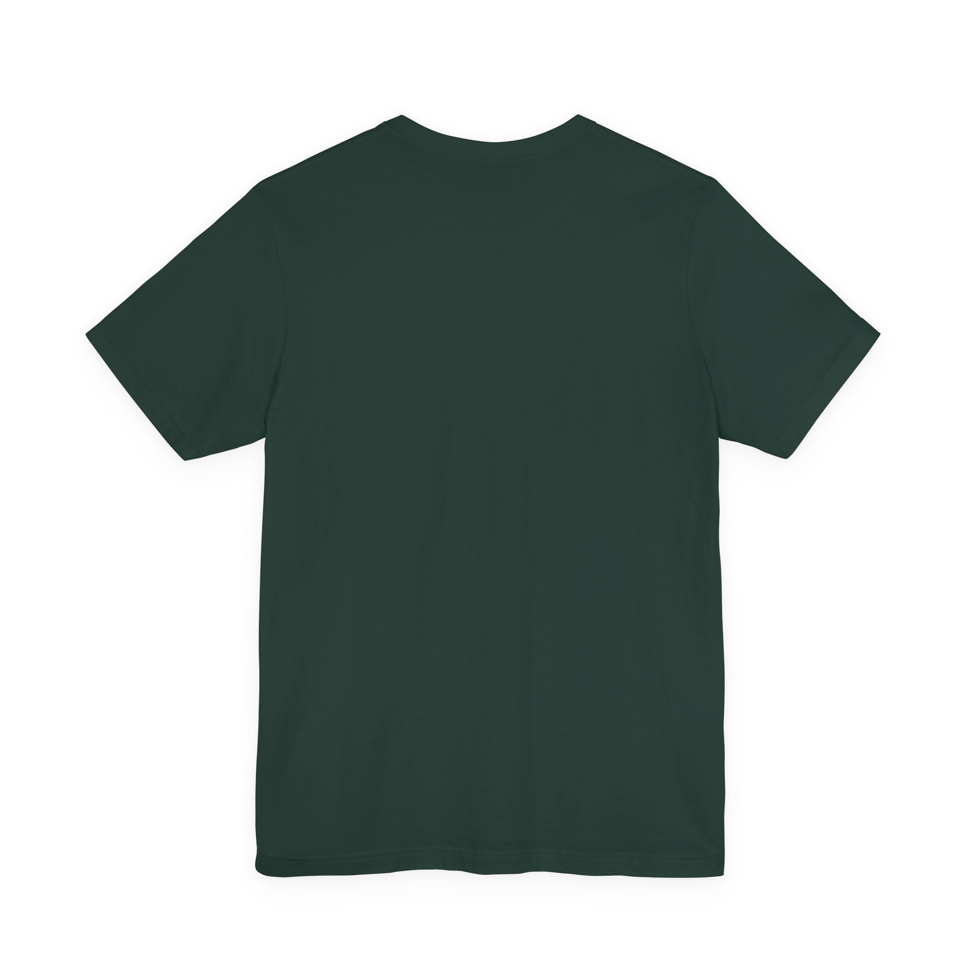 Green t-shirt on a white background