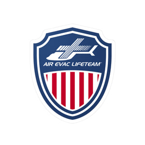 Patriotic Air Evac Lifeteam Shield Vinyl Sticker
