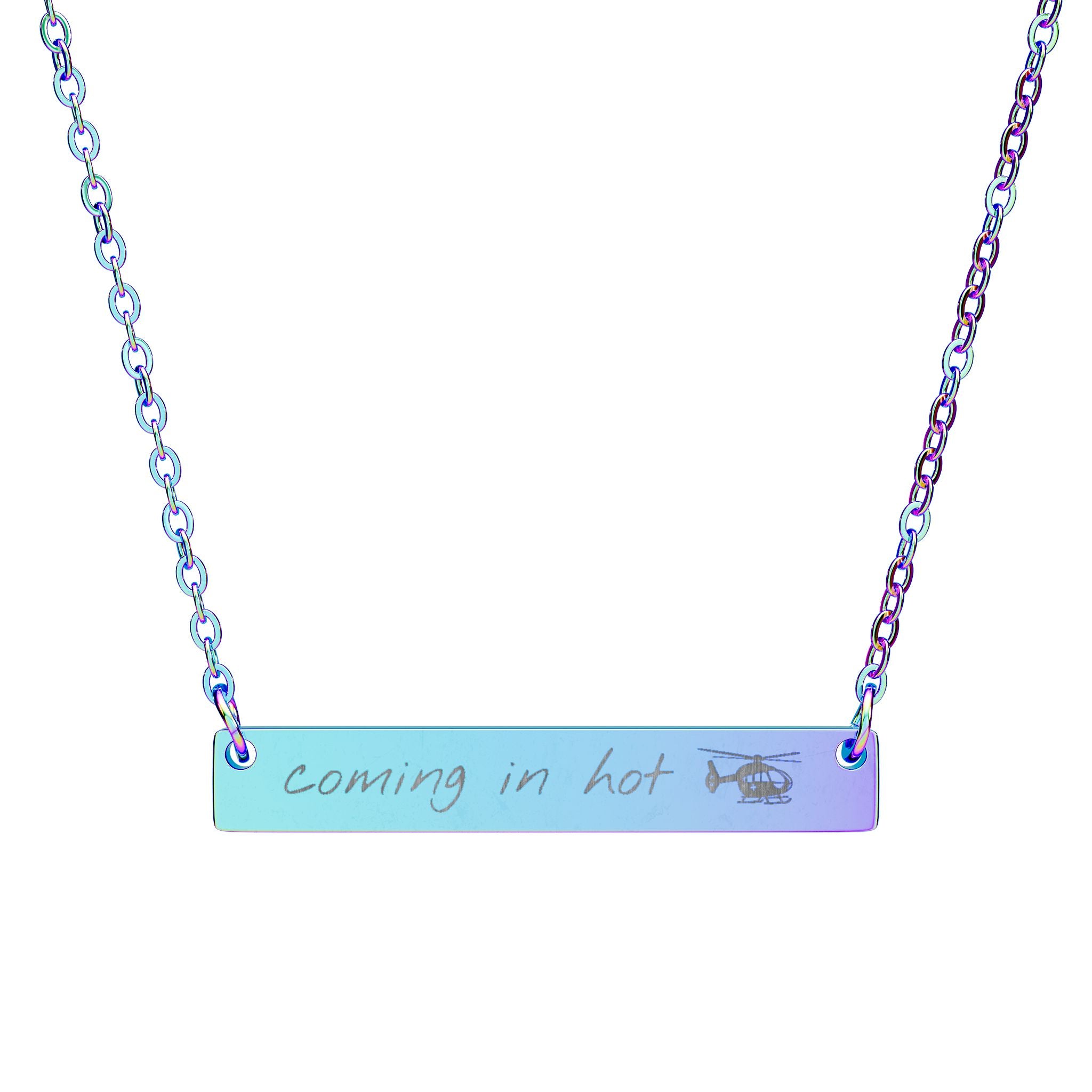 Coming in Hot Bar Necklace