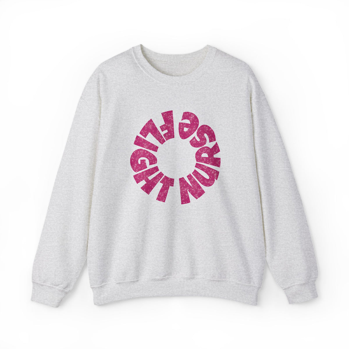 Pink Glitter "Flight Nurse" Sweatshirt