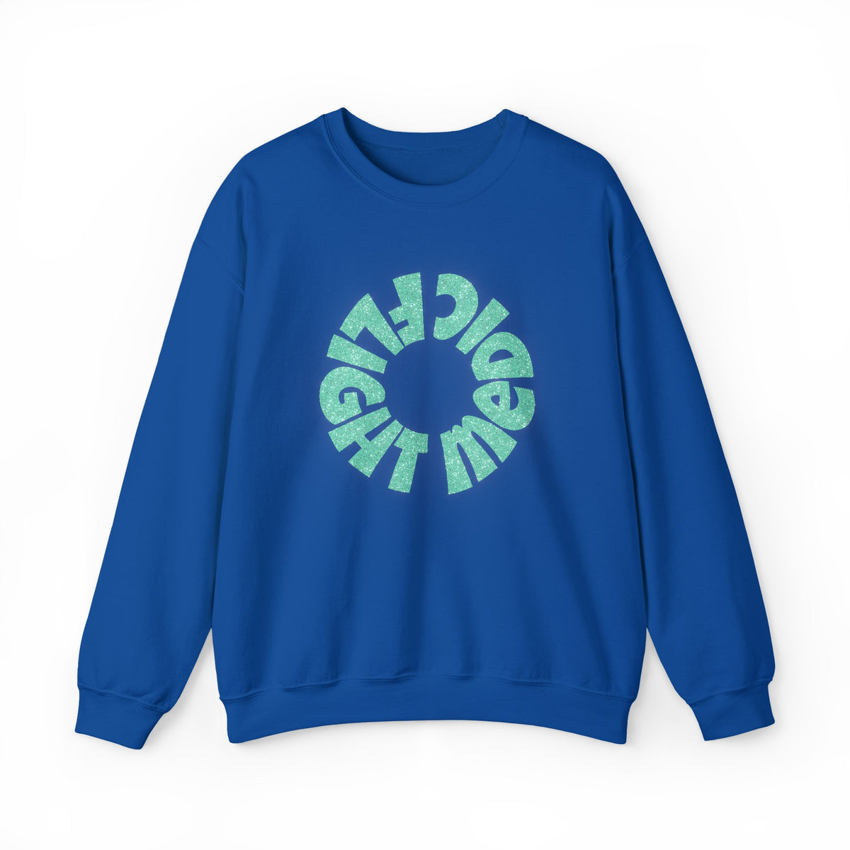 Mint Green Glitter "Flight Medic" Sweatshirt