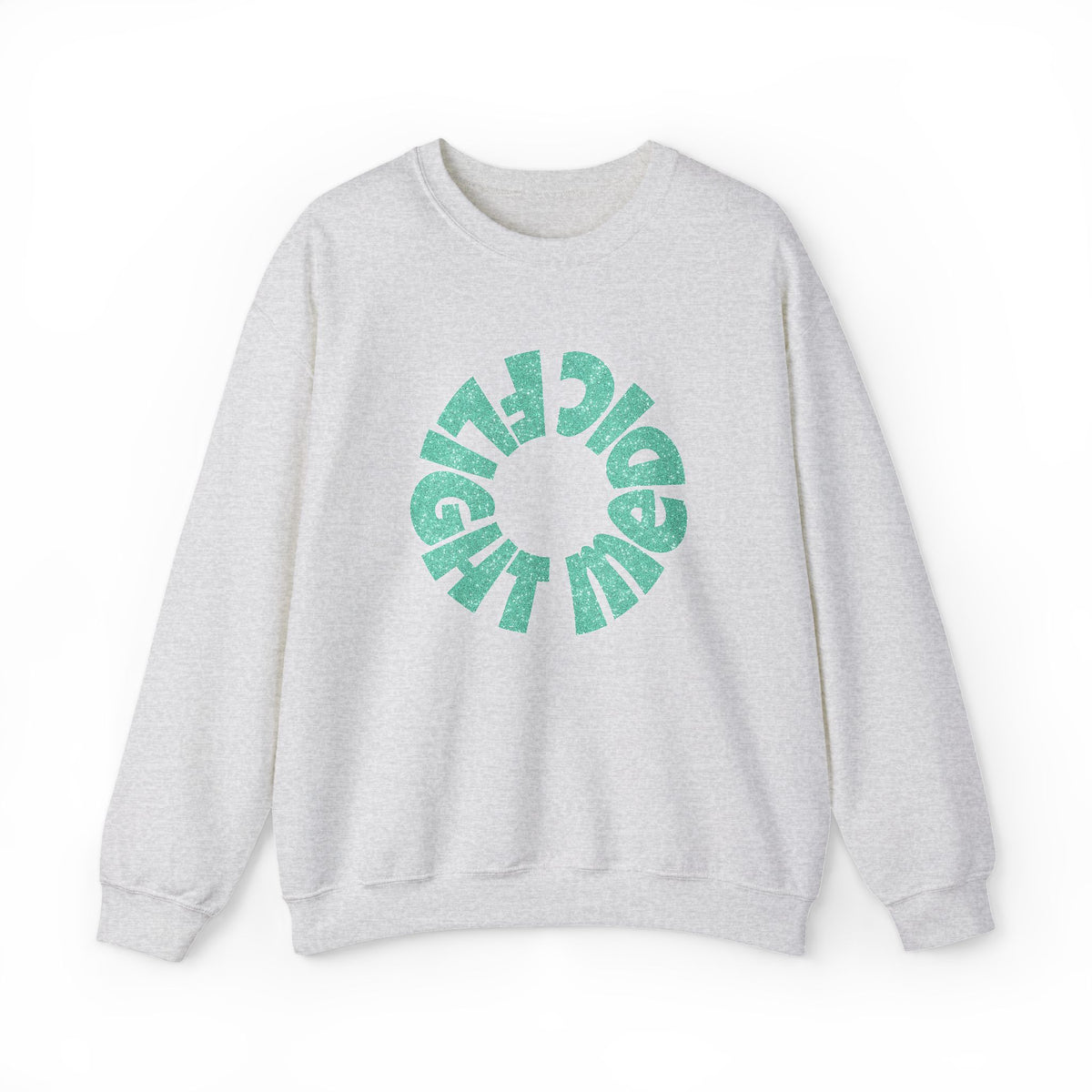 Mint Green Glitter "Flight Medic" Sweatshirt