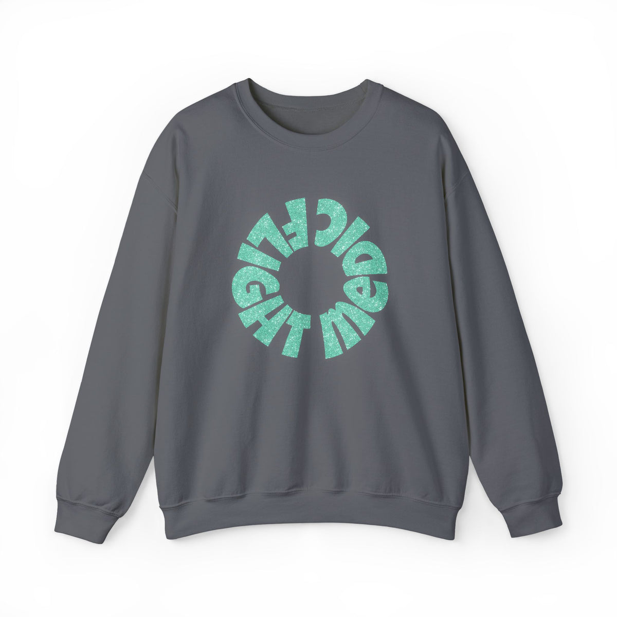 Mint Green Glitter "Flight Medic" Sweatshirt