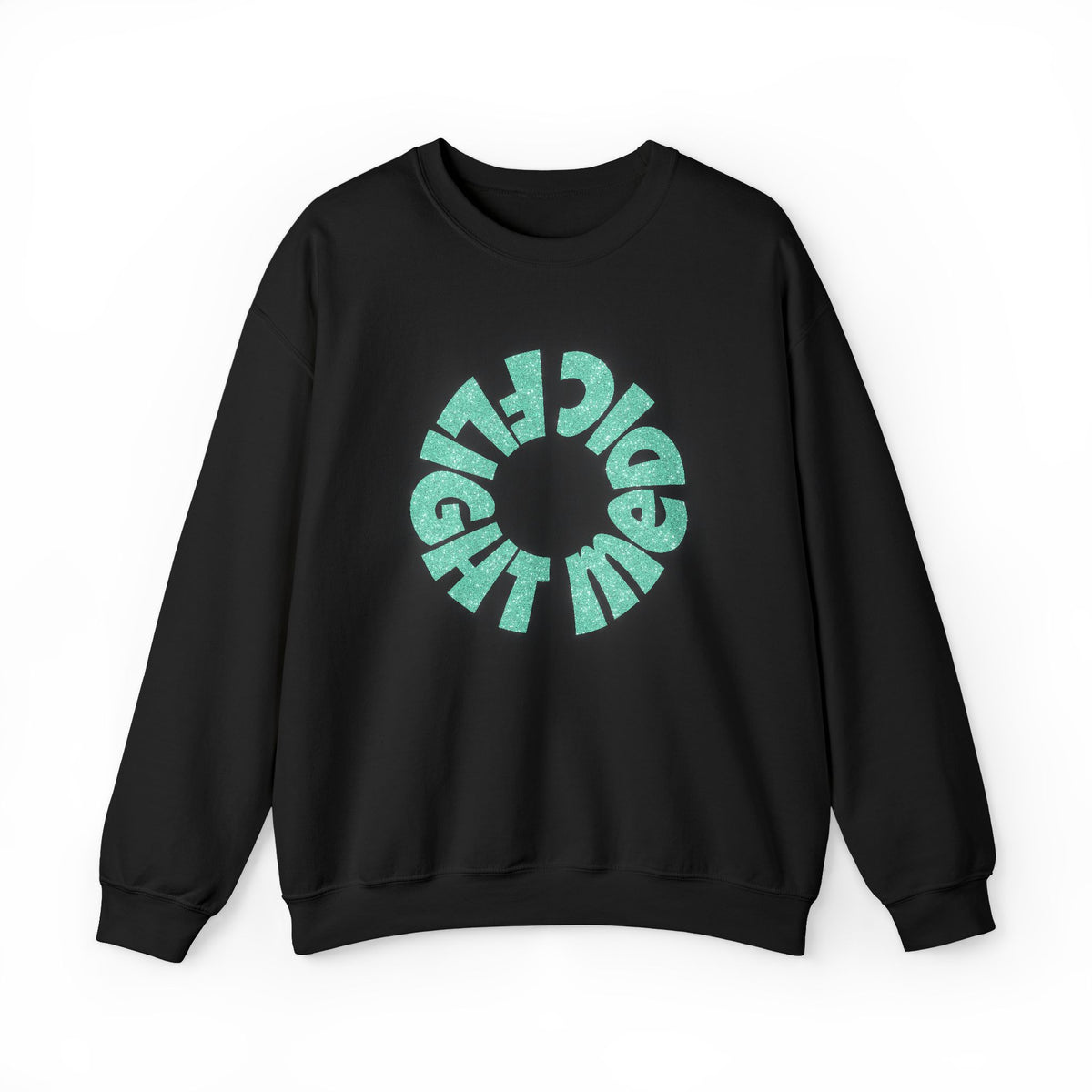 Mint Green Glitter "Flight Medic" Sweatshirt