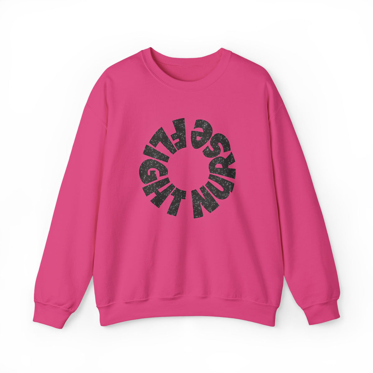 Black Glitter "Flight Nurse" Sweatshirt