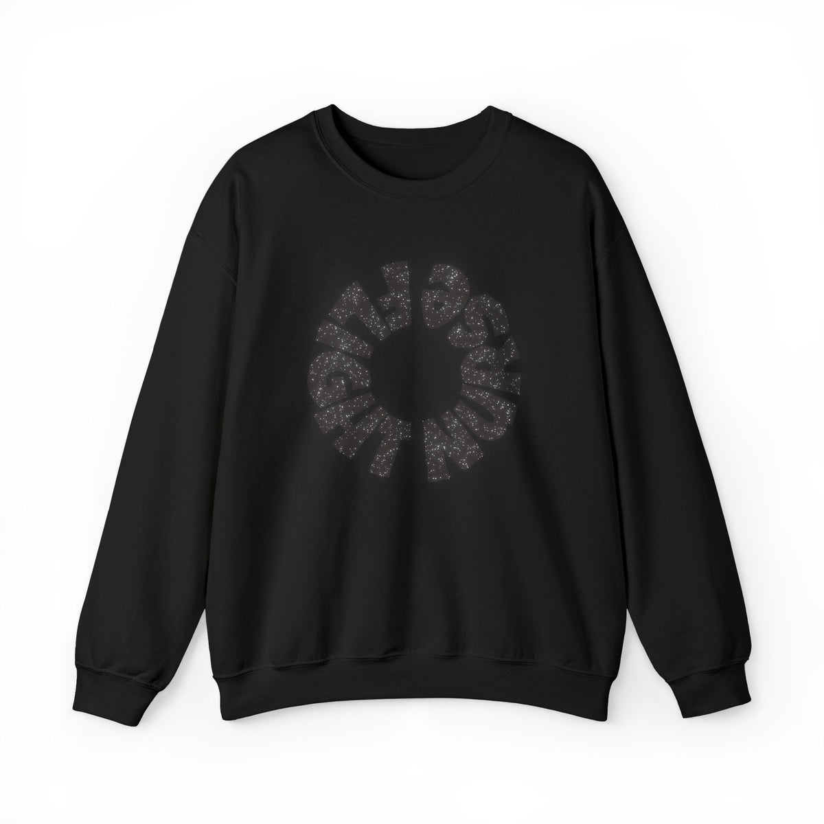 Black Glitter "Flight Nurse" Sweatshirt