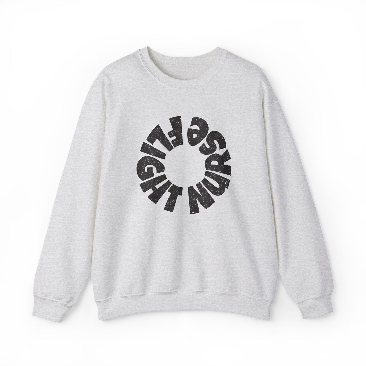 Black Glitter "Flight Nurse" Sweatshirt