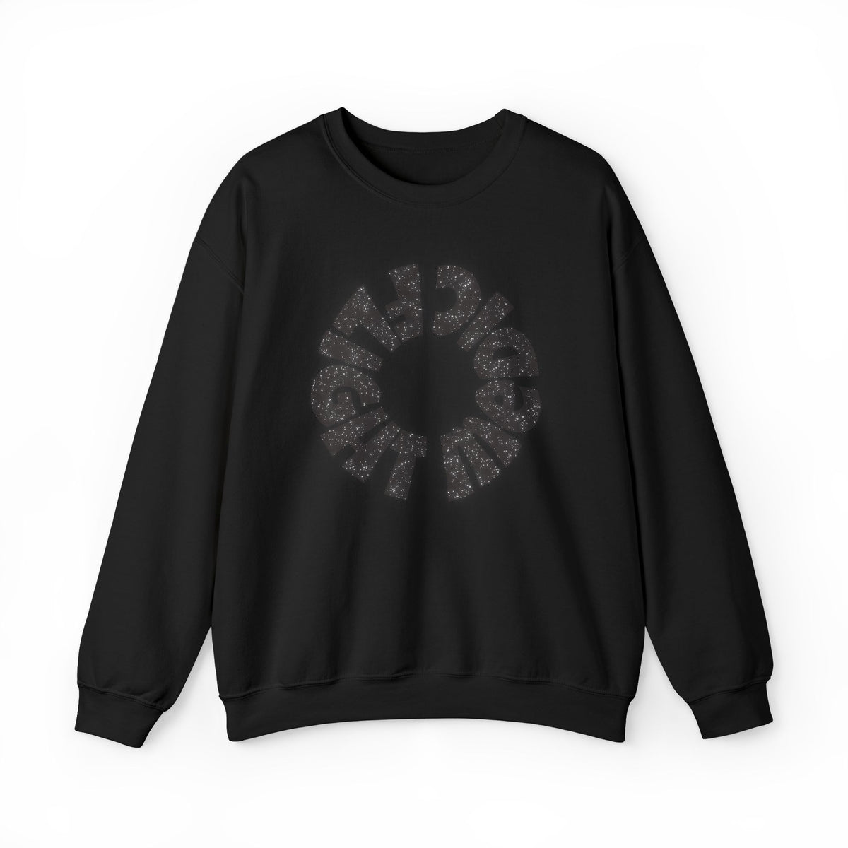 Black Glitter "Flight Medic" Sweatshirt