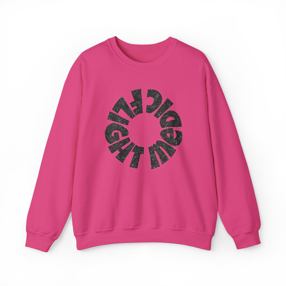 Black Glitter "Flight Medic" Sweatshirt