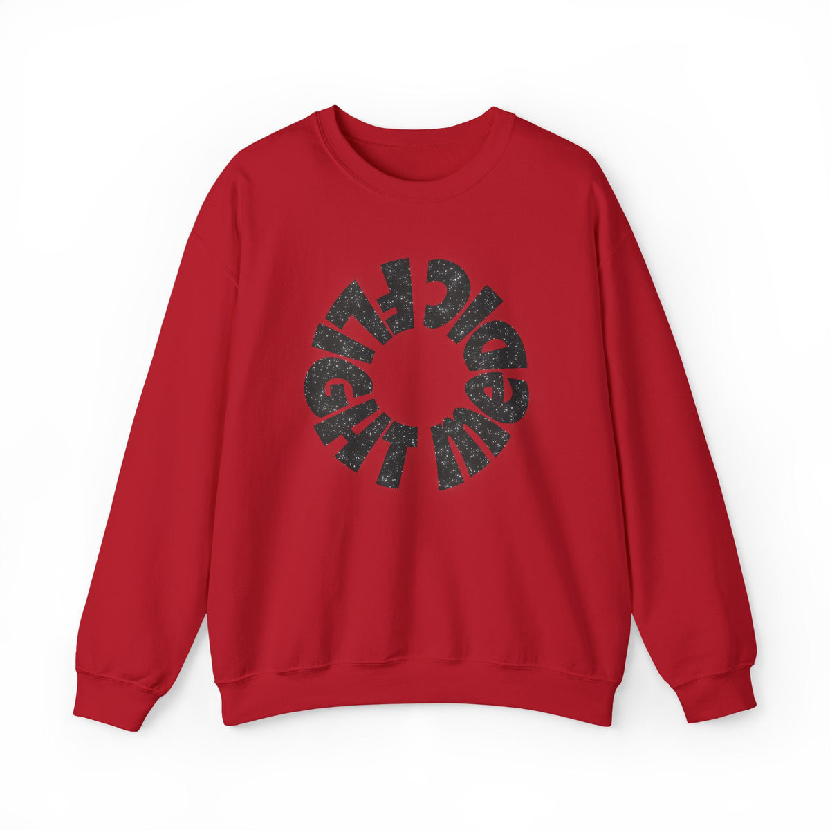 Black Glitter "Flight Medic" Sweatshirt