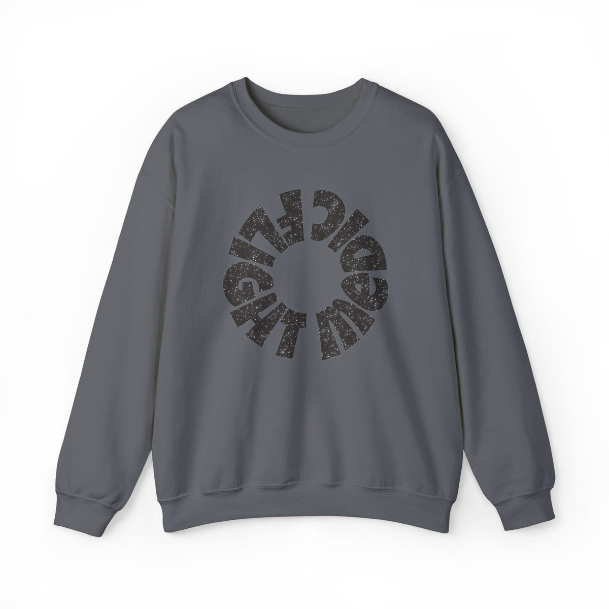 Black Glitter "Flight Medic" Sweatshirt