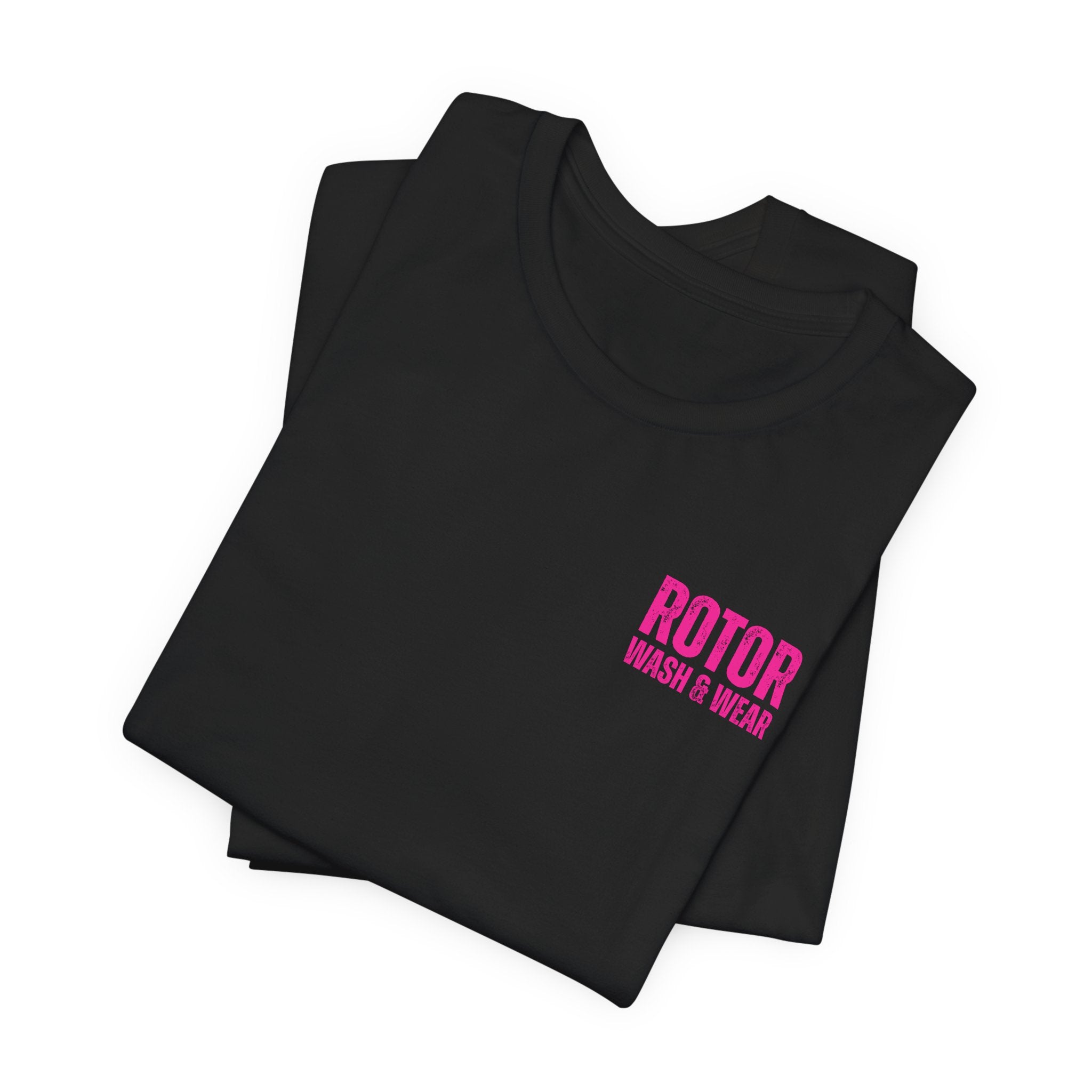 Hot Pink Rotor Wash & Wear Circular Logo Jersey Tee