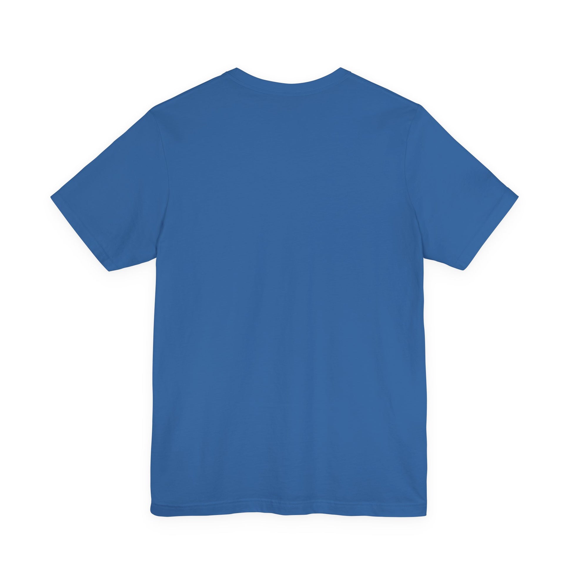 Blue t-shirt on a white background