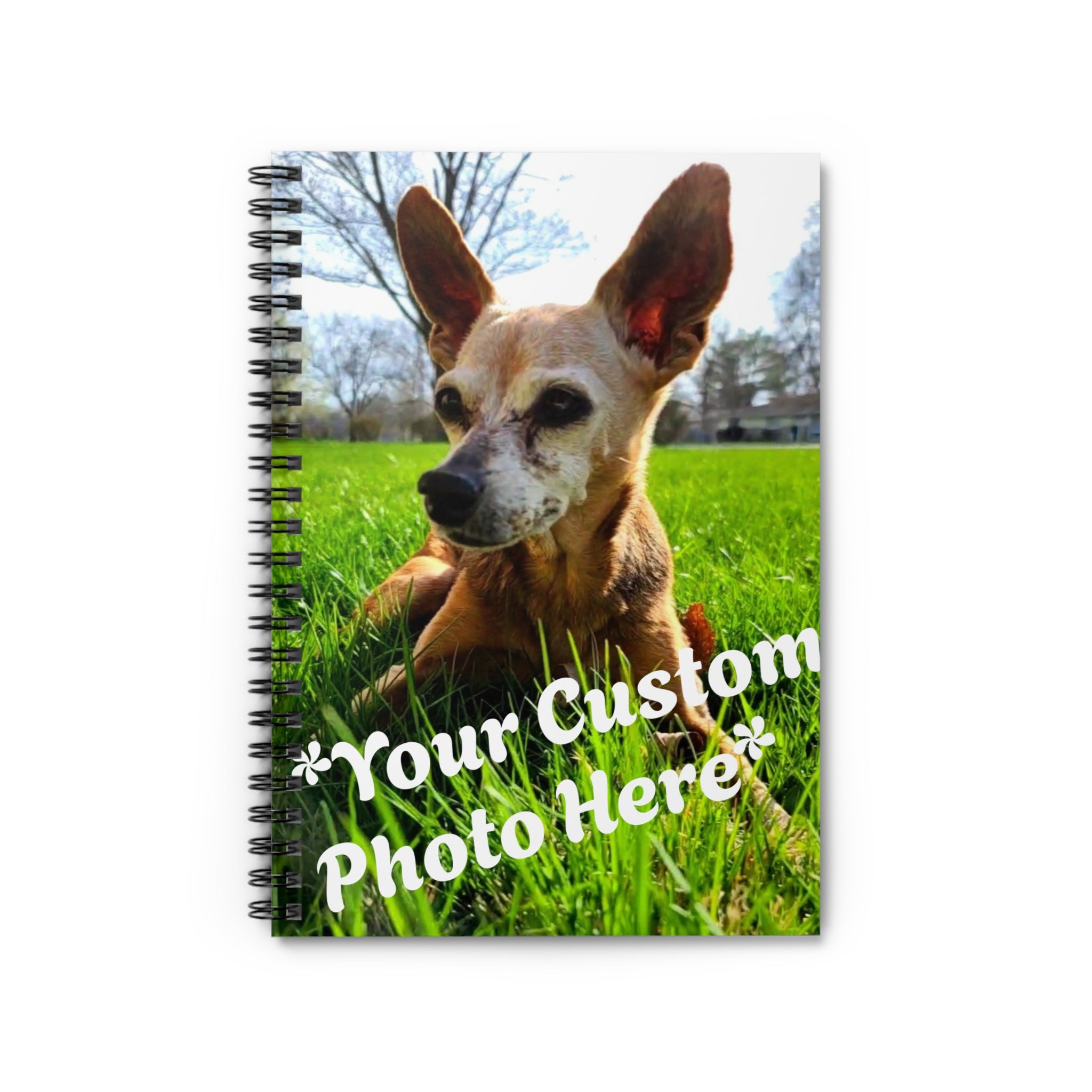 Custom Photo Pocket Spiral Notebook