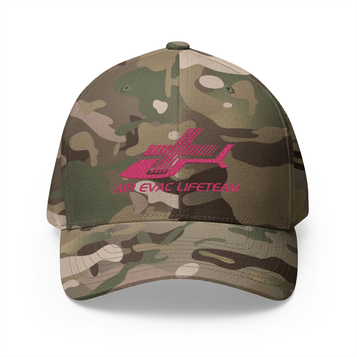 Pink Embroidered Air Evac Flexfit Hat