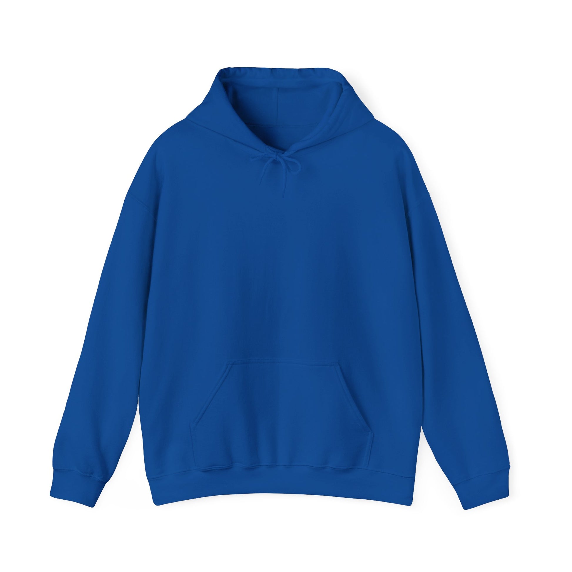 Blue hoodie on a white background