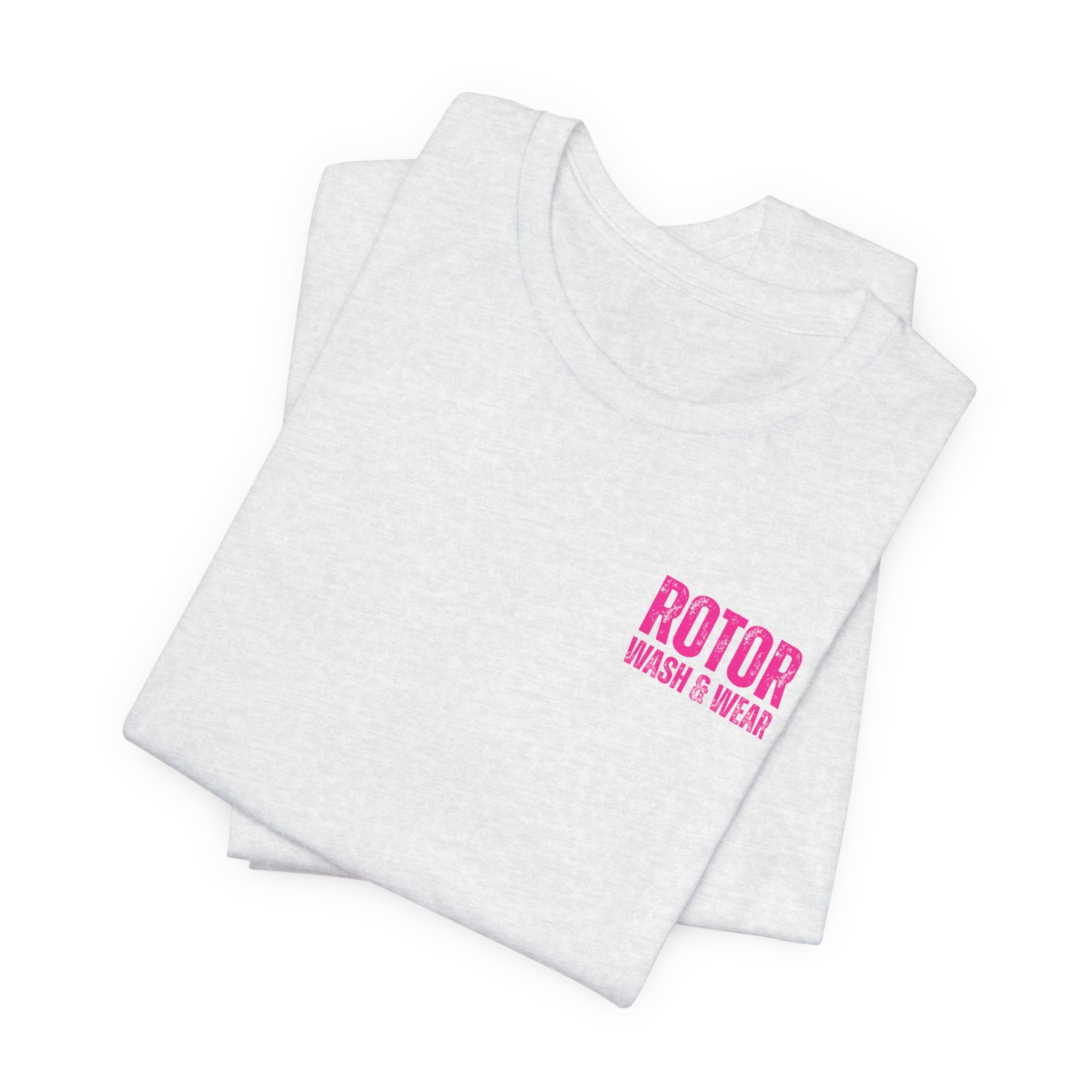 Hot Pink Rotor Wash & Wear Circular Logo Jersey Tee