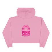 Air Evac Pink October Breast Cancer Awareness Cropped Hoodie