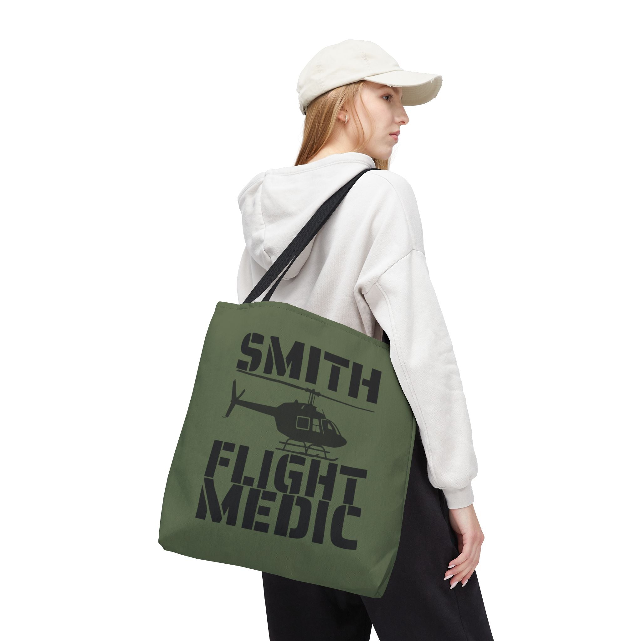 Custom Military Green Flight Medic Tote Bag