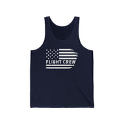 Distressed Flag "Flight Crew" Unisex Tank