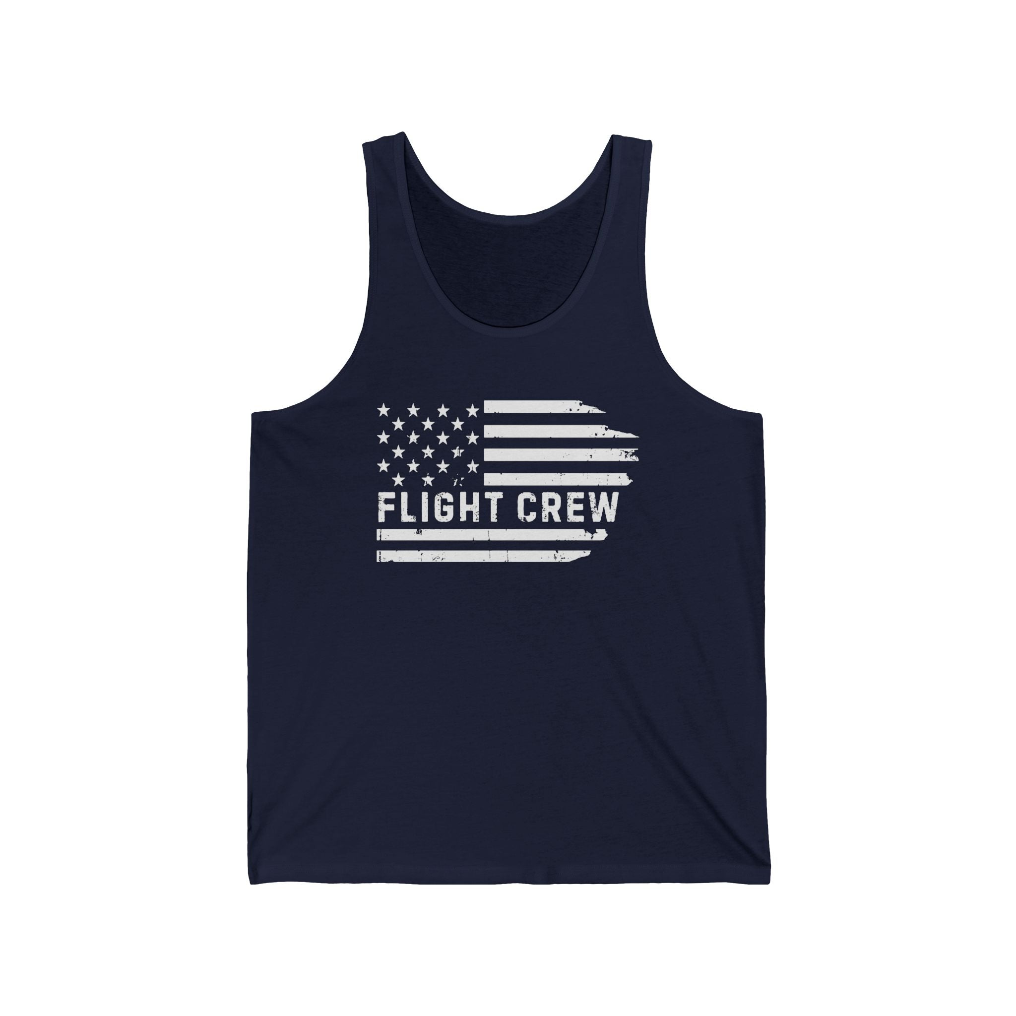 Distressed Flag "Flight Crew" Unisex Tank