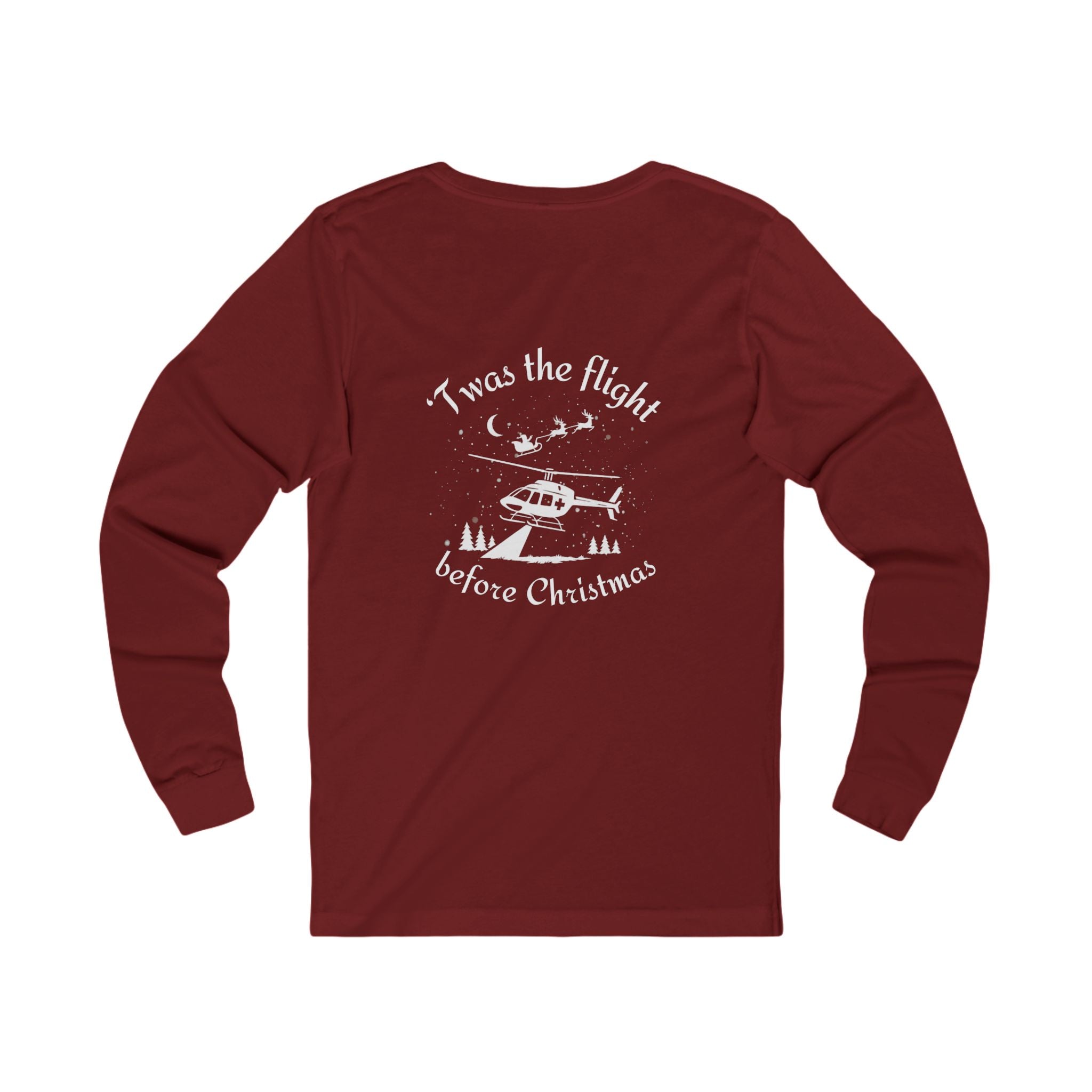 Air Evac Flight Before Christmas Long Sleeve Tee