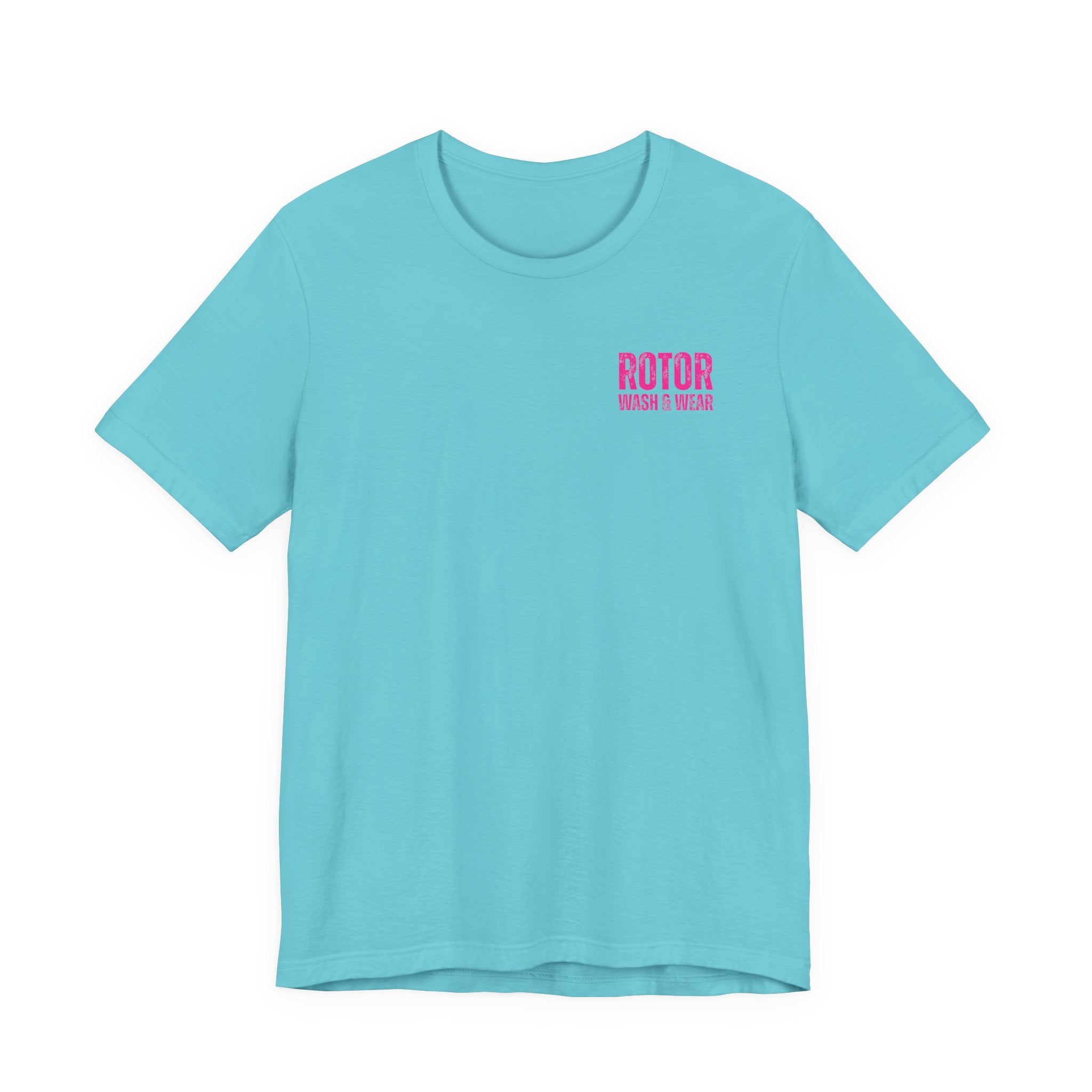 Hot Pink Rotor Wash & Wear Circular Logo Jersey Tee