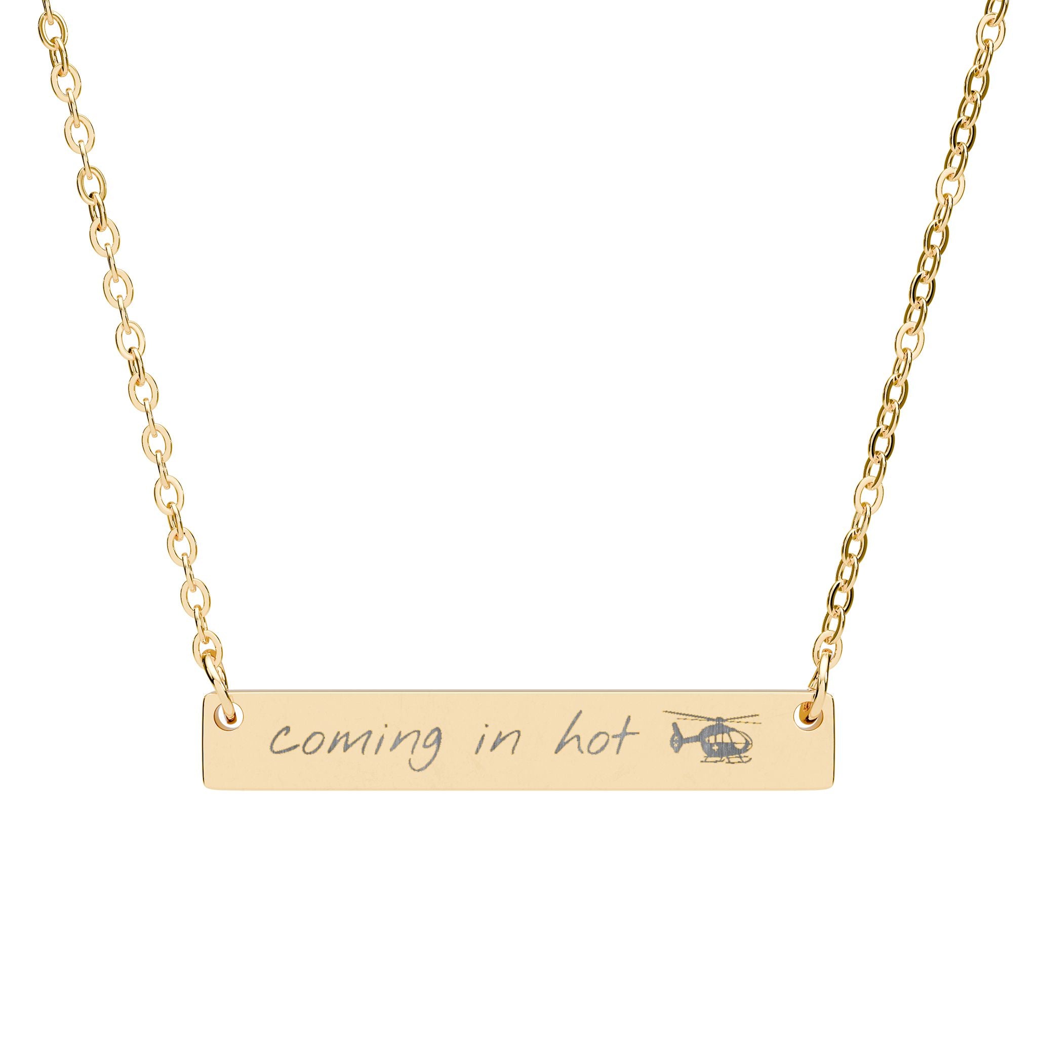 Coming in Hot Bar Necklace