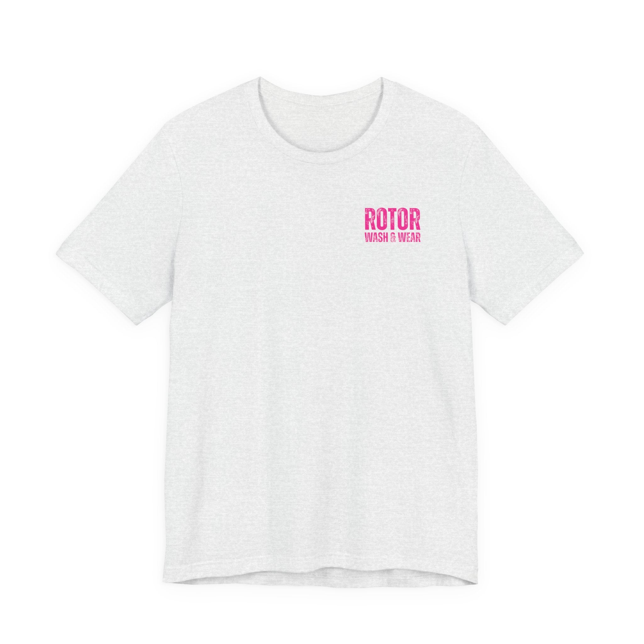 Hot Pink Rotor Wash & Wear Circular Logo Jersey Tee