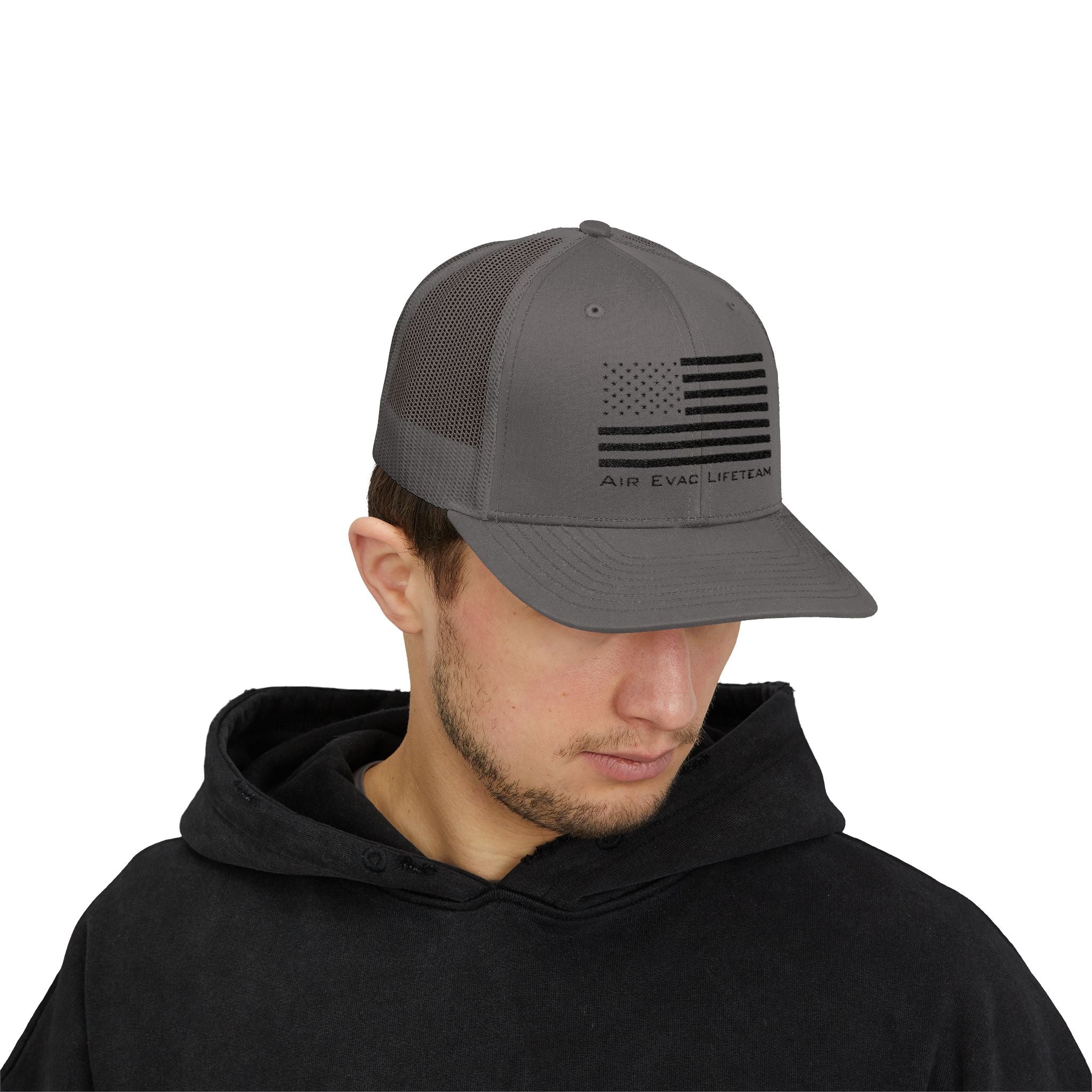 Air Evac Lifeteam Patriotic Embroidered Trucker Hat