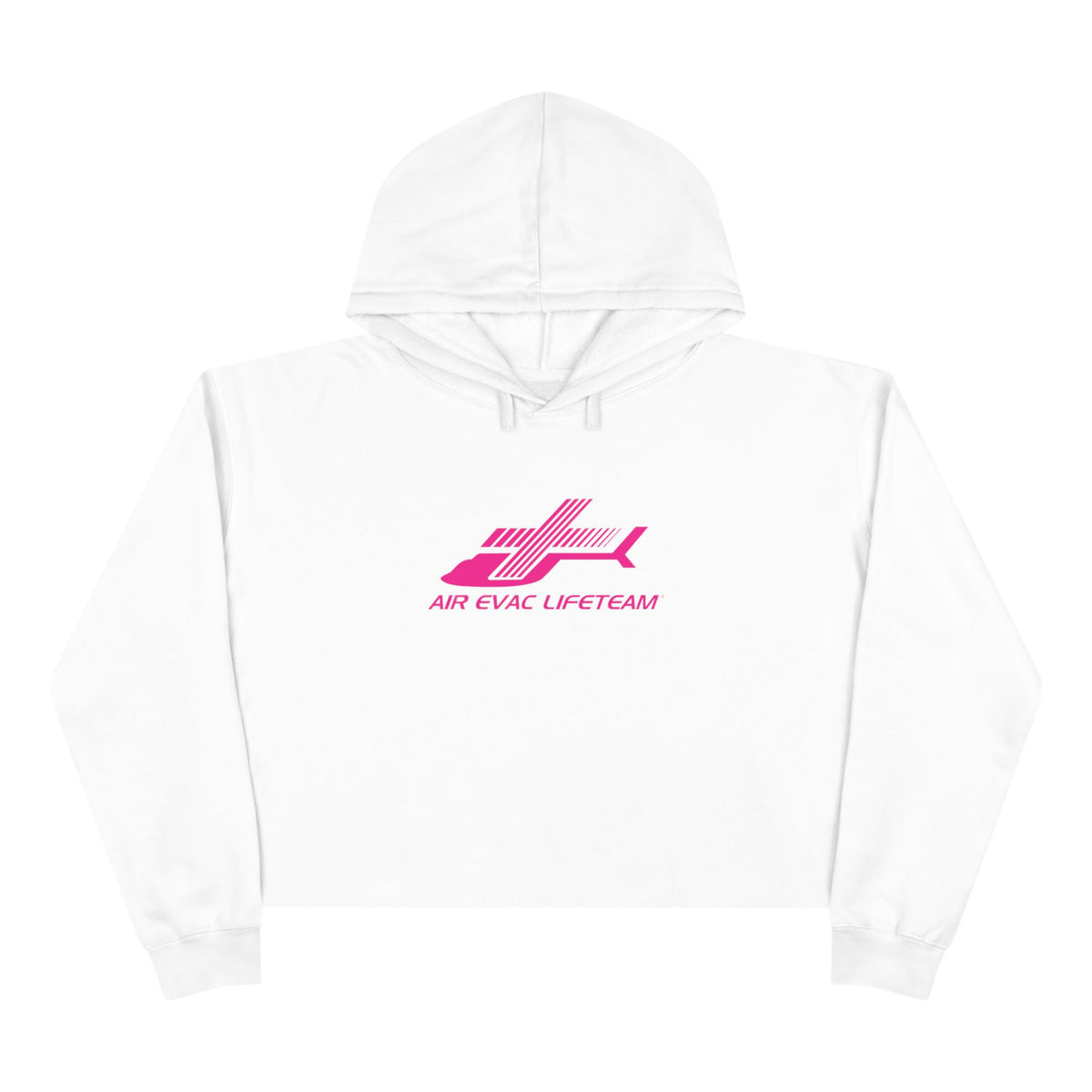 Air Evac Pink October Breast Cancer Awareness Cropped Hoodie