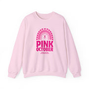 Pink October Breast Cancer Awareness Crewneck Sweatshirt