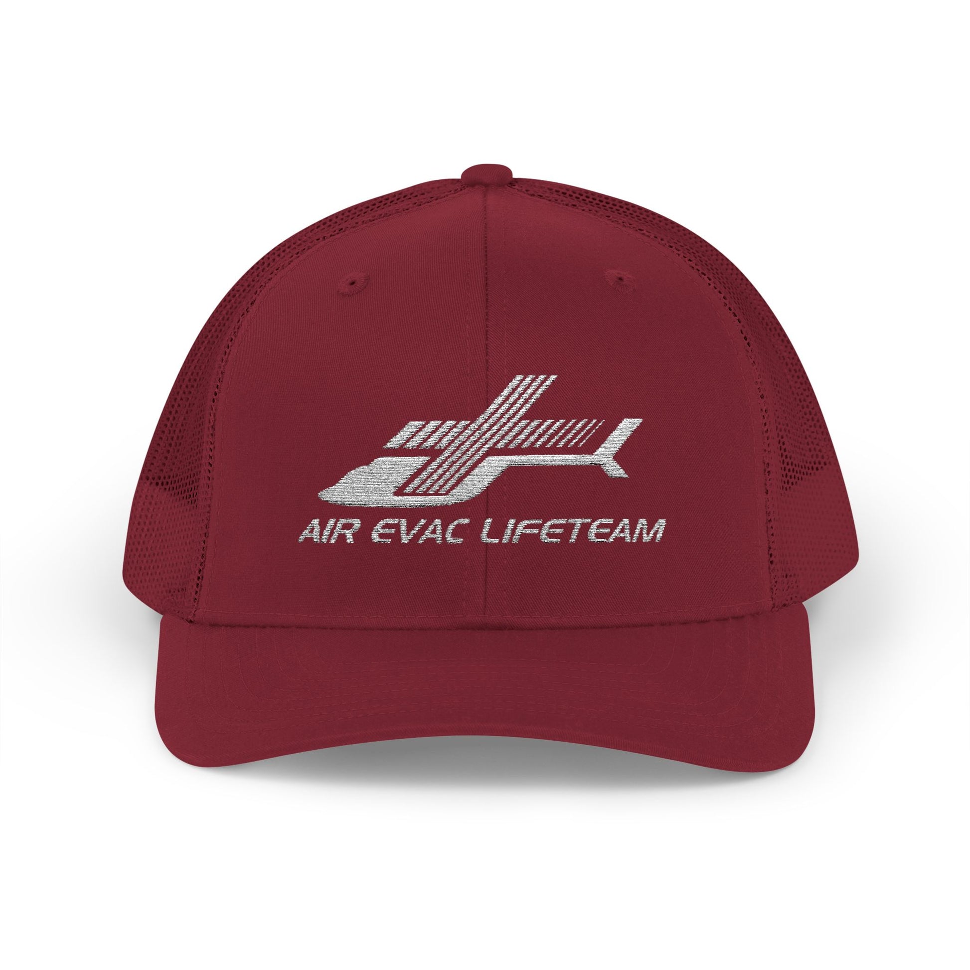 Red cap with 'Air Evac Lifeteam' logo on a white background
