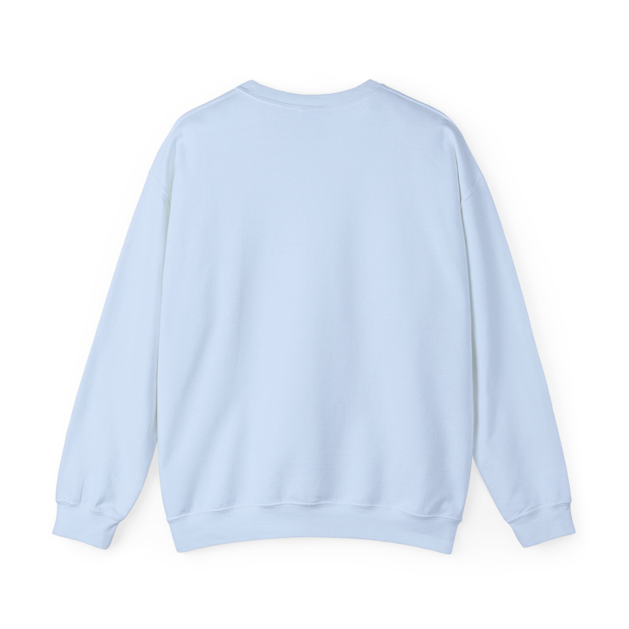 Light blue sweatshirt on a white background