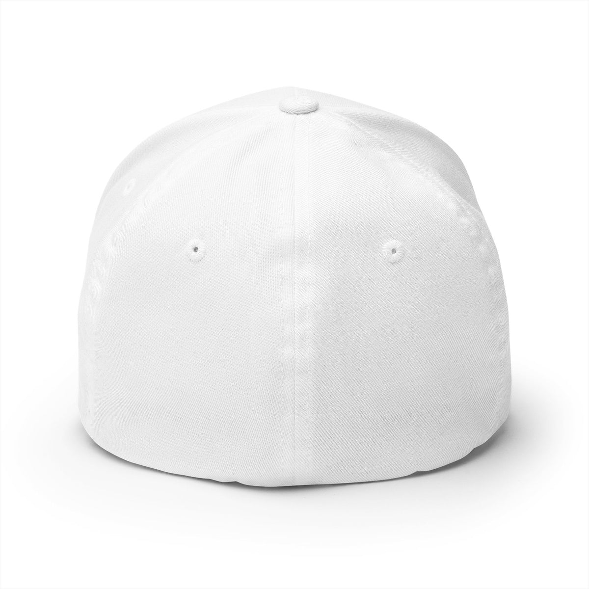 White baseball cap on a white background