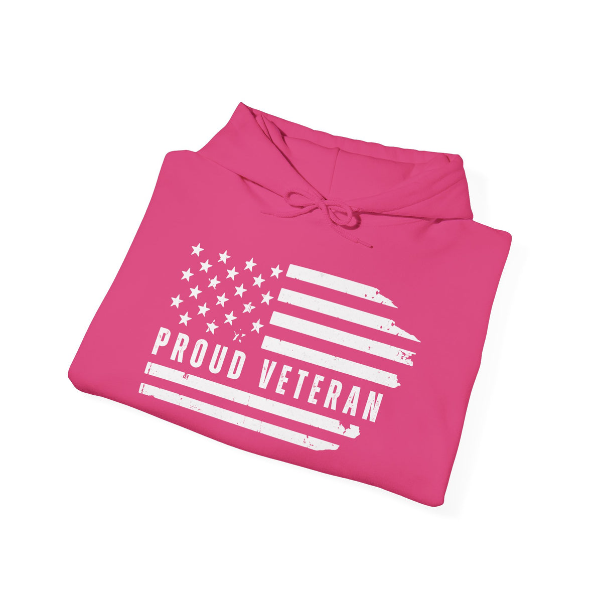 Proud Veteran Distressed Flag Hoodie