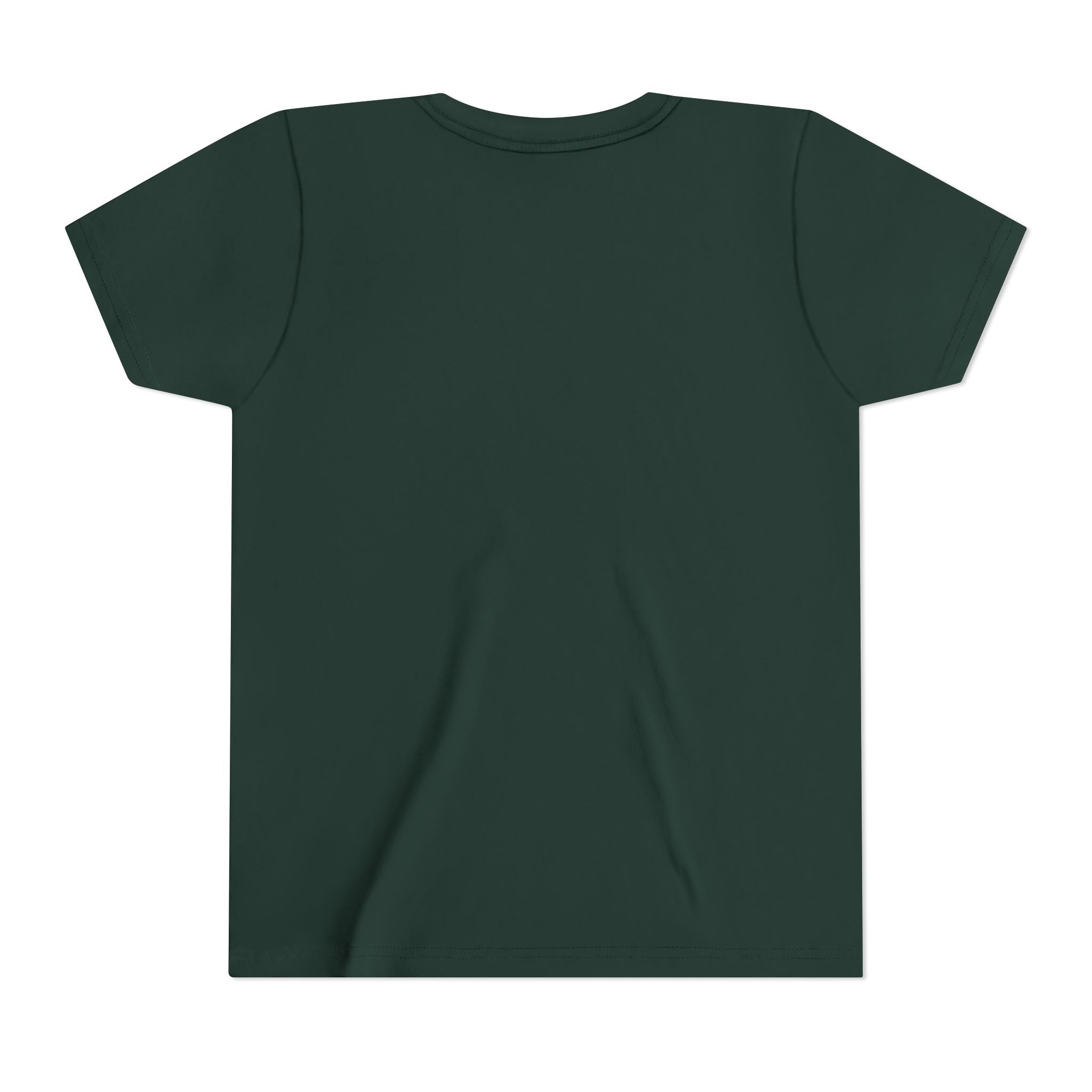 Green t-shirt on a white background