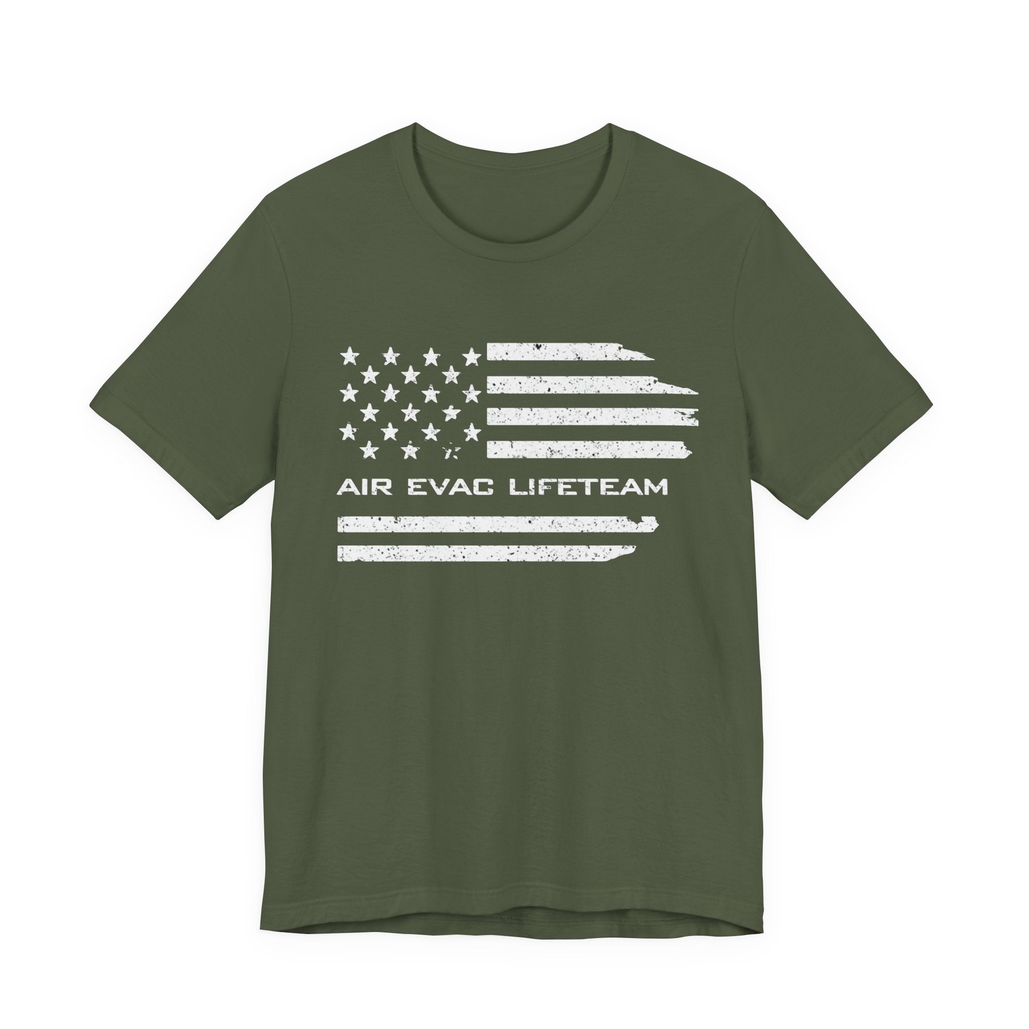 Air Evac Lifeteam Distressed Flag Jersey Tee