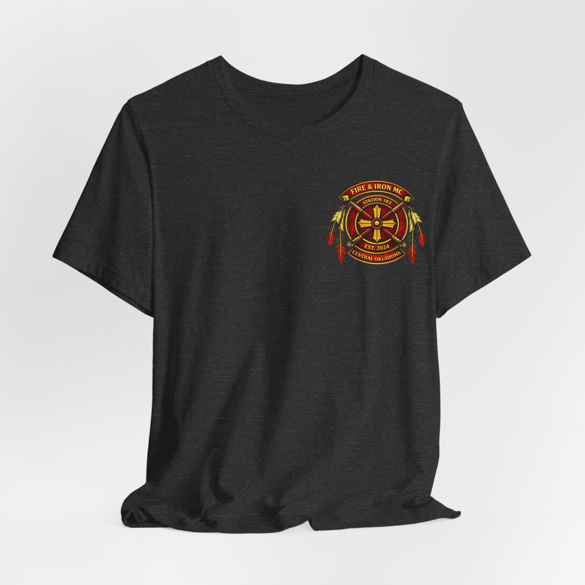 Fire & Iron Tee — Station 183 Central Oklahoma Firefighter T‑Shirt