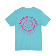 Hot Pink Rotor Wash & Wear Circular Logo Jersey Tee