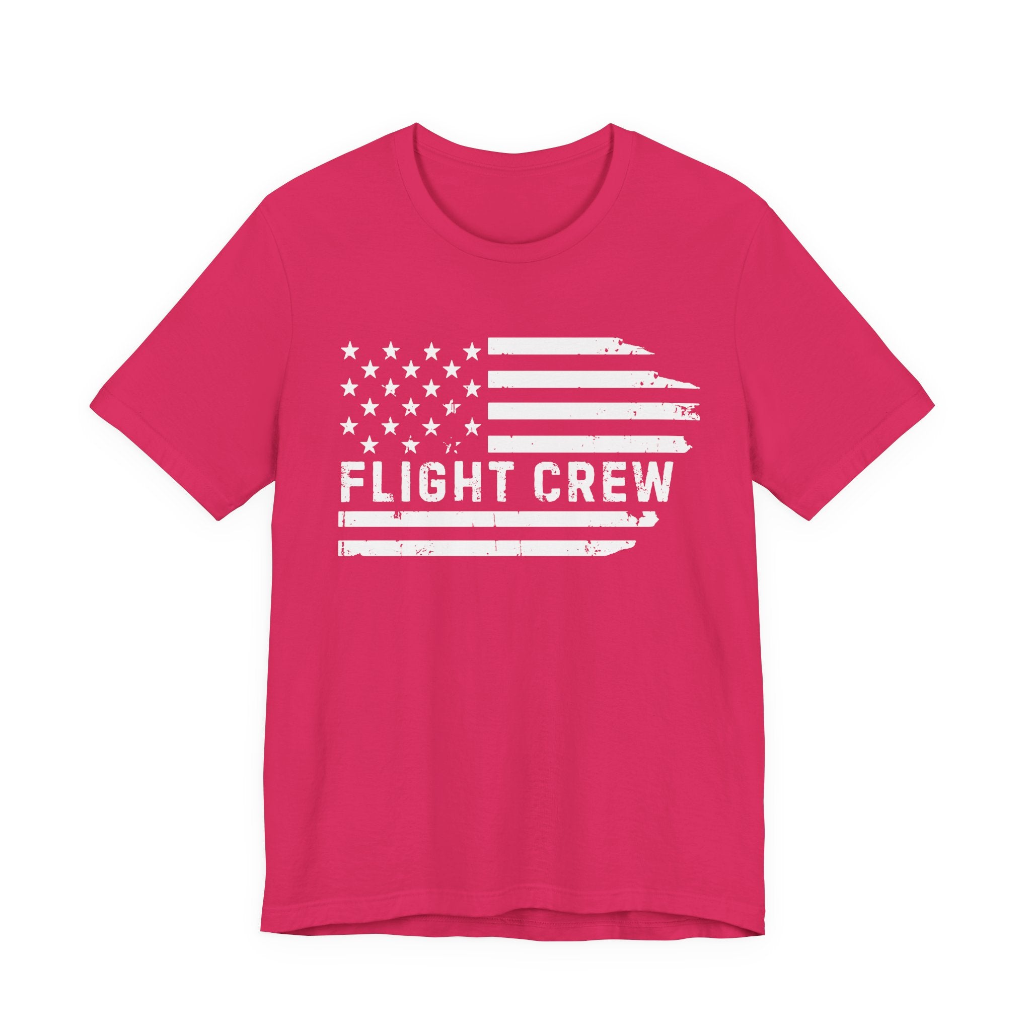 Flight Crew Distressed Flag Jersey Tee | Patriotic Medevac Apparel