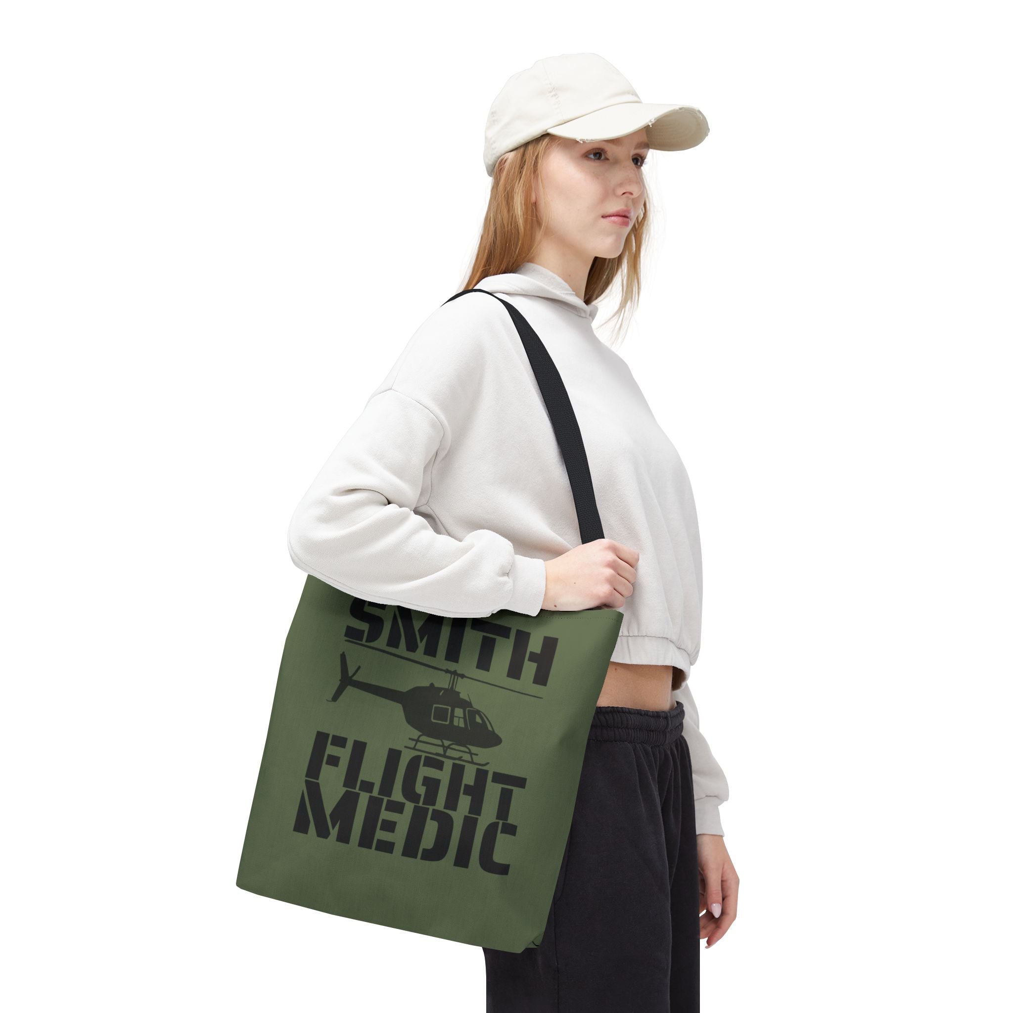Custom Military Green Flight Medic Tote Bag