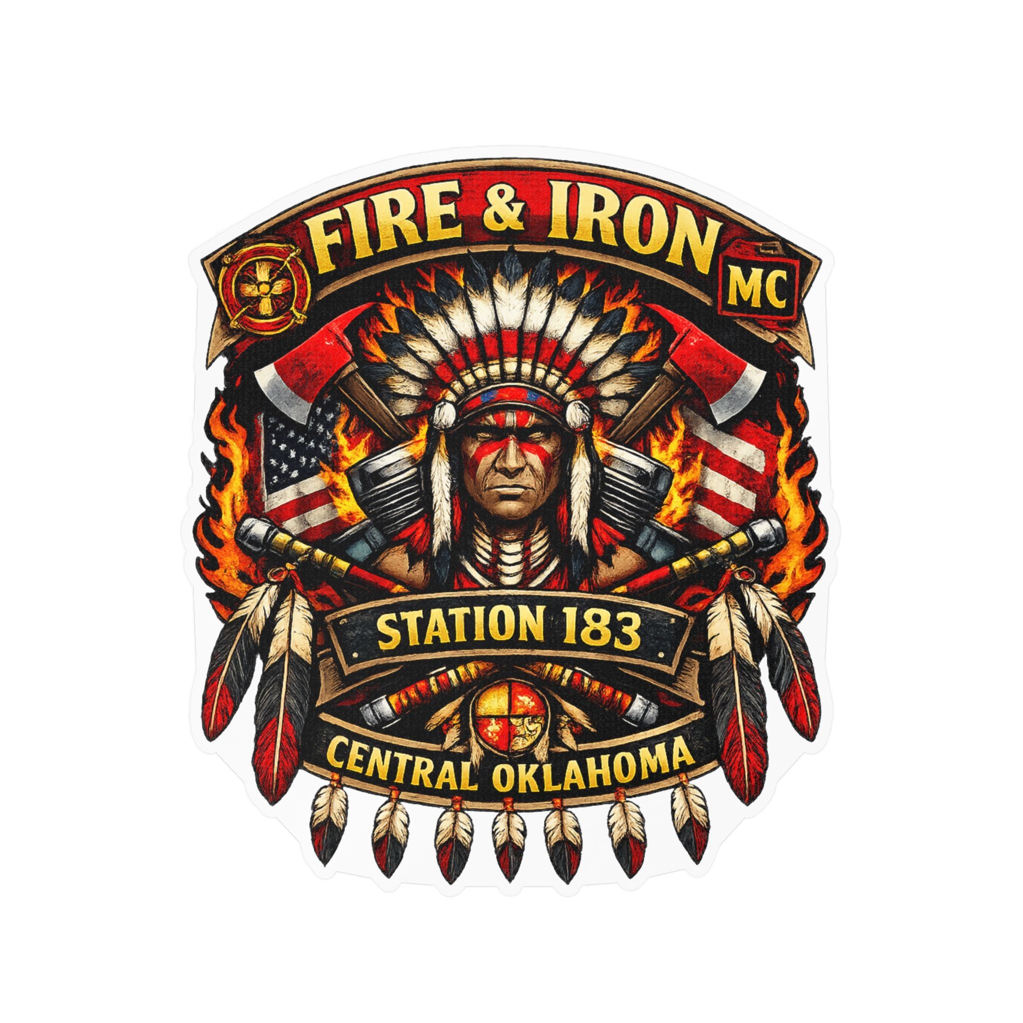 Fire & Iron MC Station 183 Decal Sticker