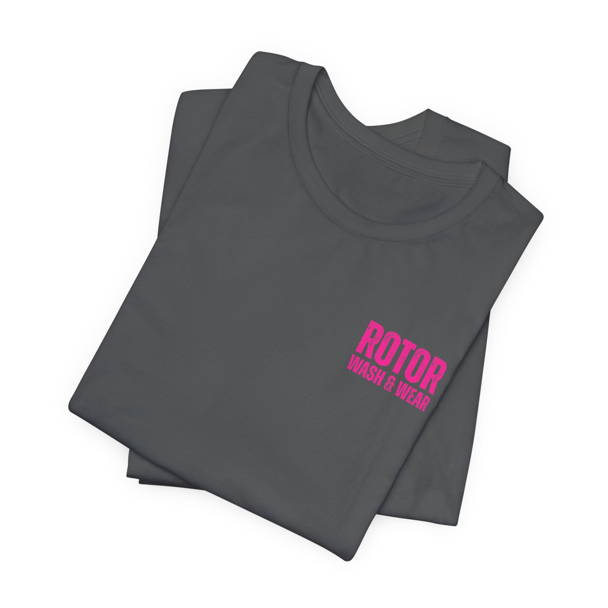 Hot Pink Rotor Wash & Wear Circular Logo Jersey Tee