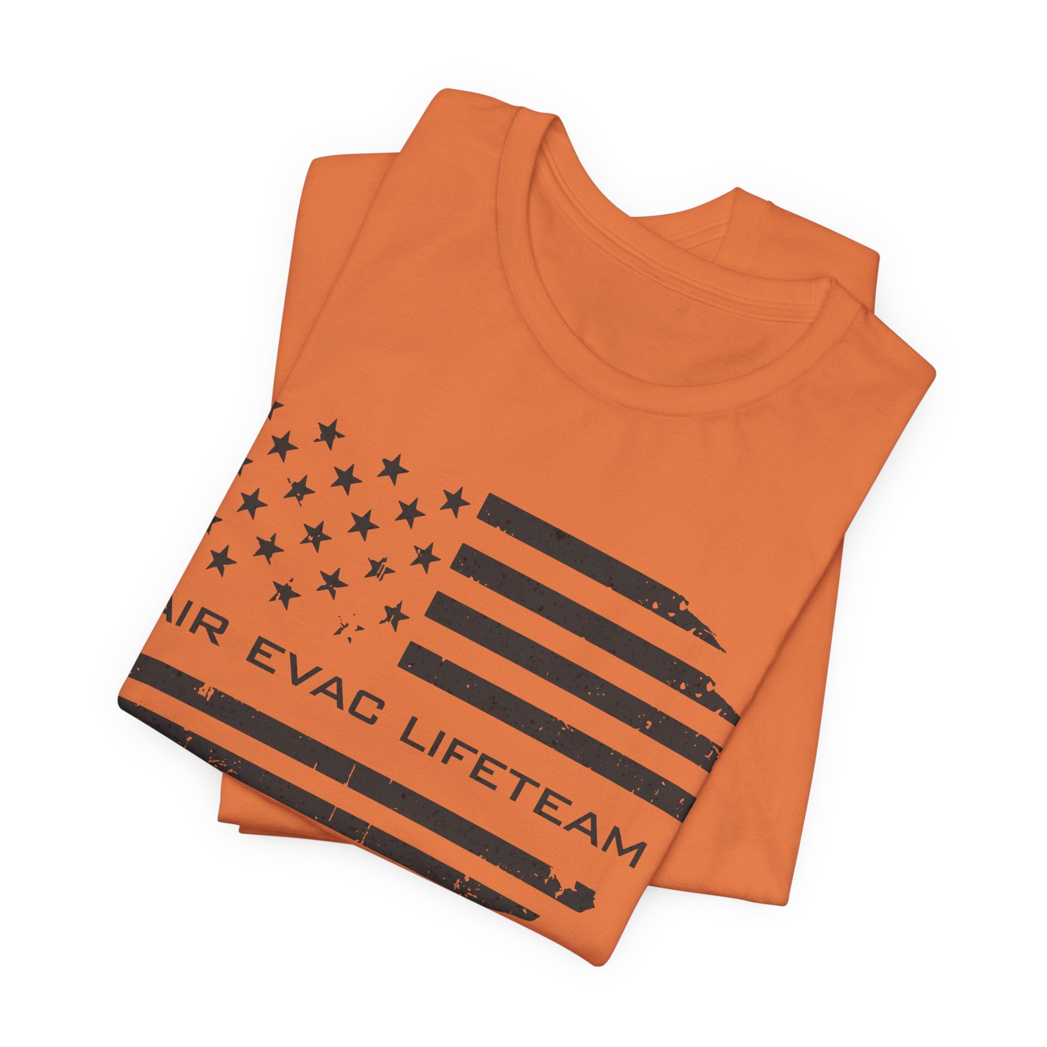 Air Evac Lifeteam Distressed Flag Jersey Tee