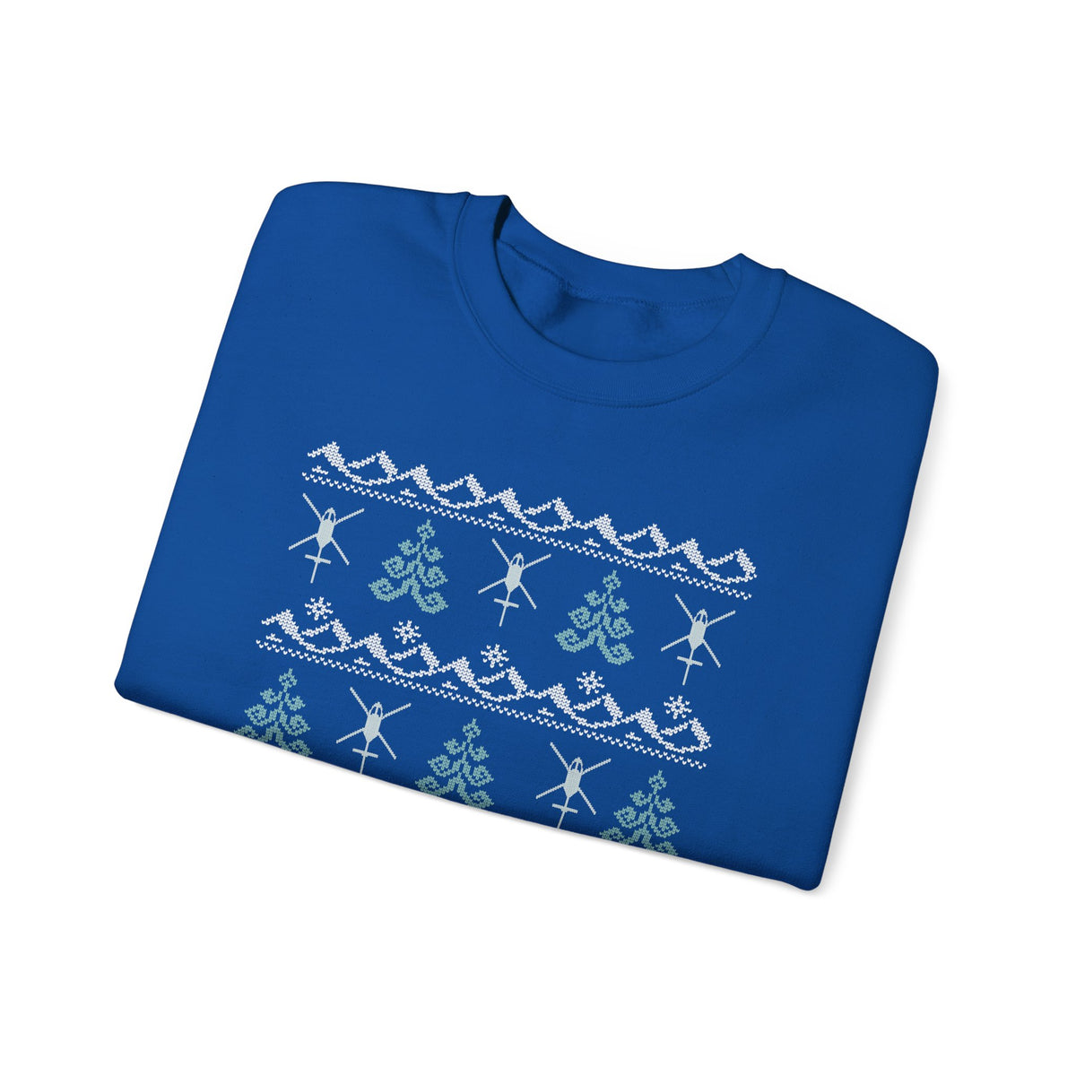 "Christmas Trees & Rotor Wash" Ugly Holiday Crewneck Sweatshirt